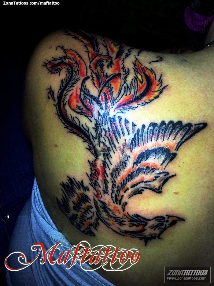 Tattoo photo Phoenix, Fantasy