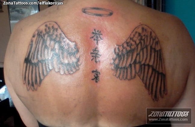 Tattoo photo Back, Wings