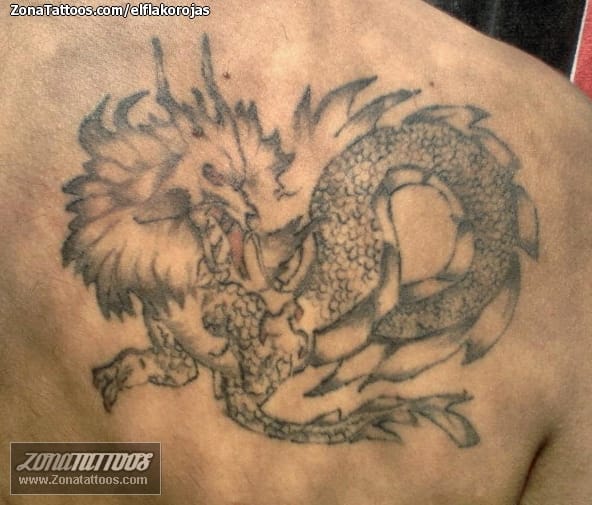 Foto de tatuaje Dragones, Fantasía