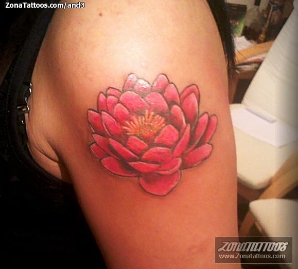 Foto de tatuaje Flores, Lotos