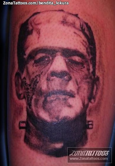 Foto de tatuaje Frankenstein, Literatura, Cine