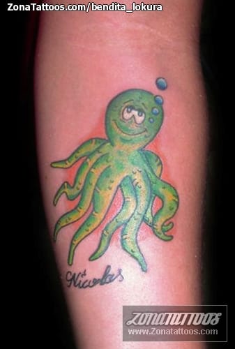 Tattoo photo Octopuses, Animals