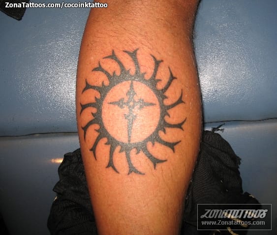 Tattoo photo Suns, Crosses, Tribal