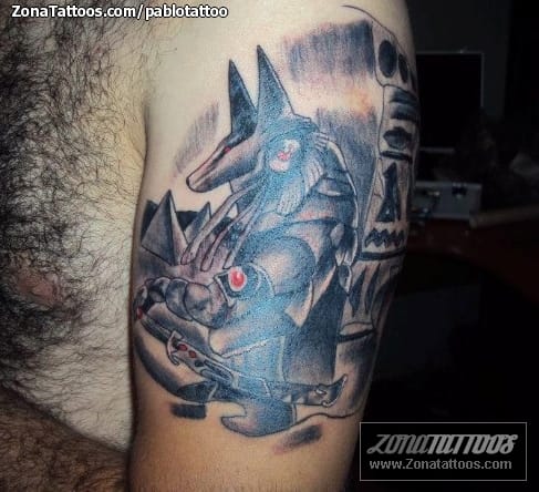 Tattoo photo Egyptian, Anubis