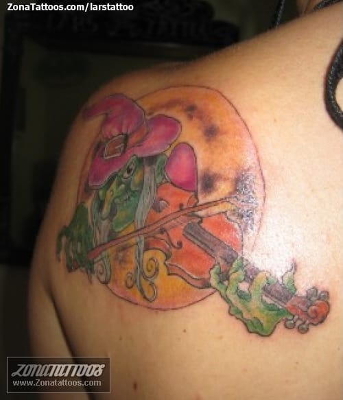 Tattoo photo Witches, Violins, Fantasy