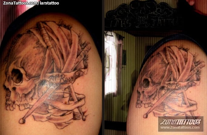 Tattoo photo Skulls, Shoulder