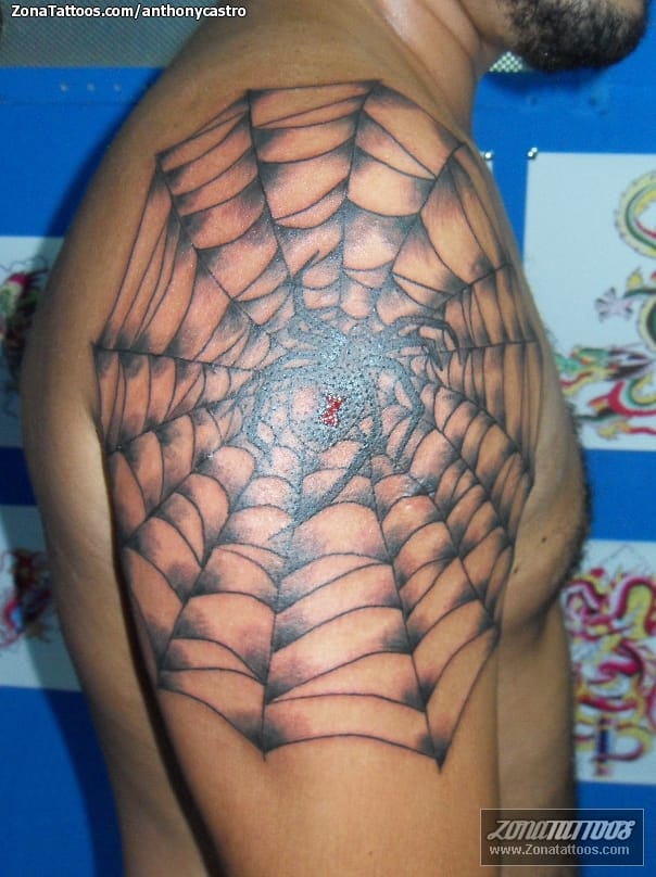 Spiderweb armpit tattoo by Wes Fortier  burning hearts ta  Flickr