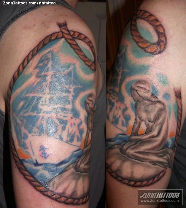 Foto de tatuaje Sirenas, Barcos