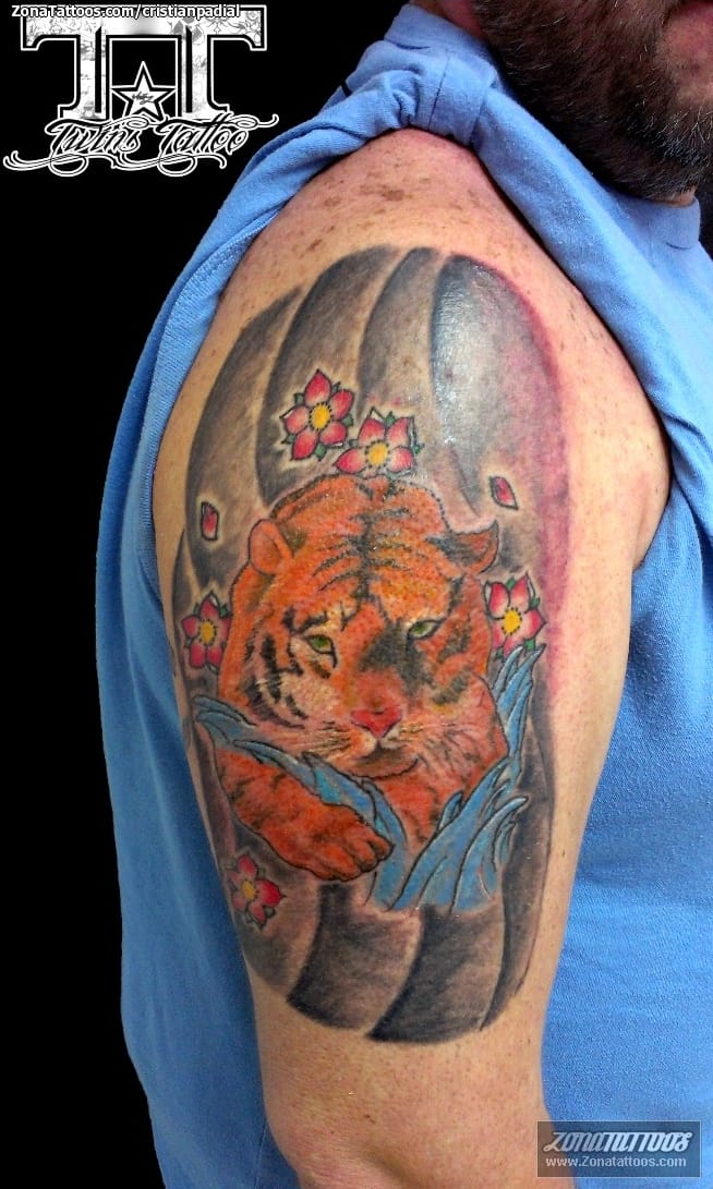 Foto de tatuaje Tigres, Animales, Orientales