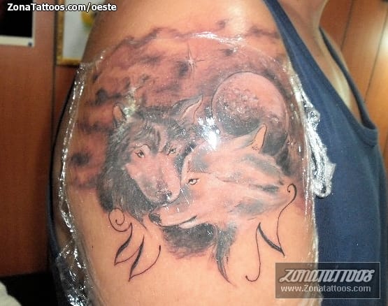 Foto de tatuaje Lobos, Animales