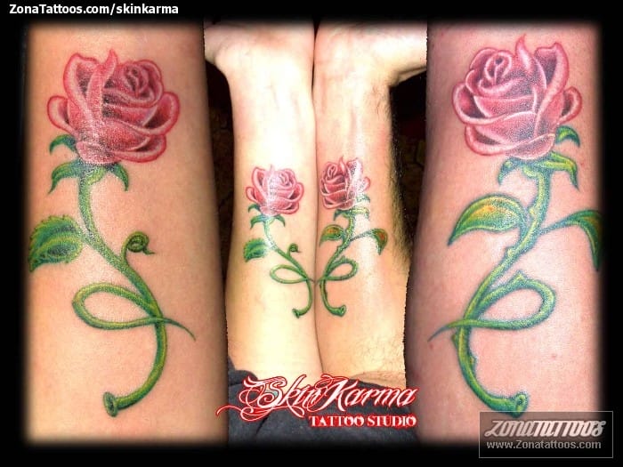 Tattoo photo Forearm, Roses, Flowers