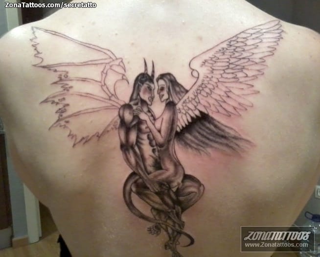 Tattoo photo Angels, Demons