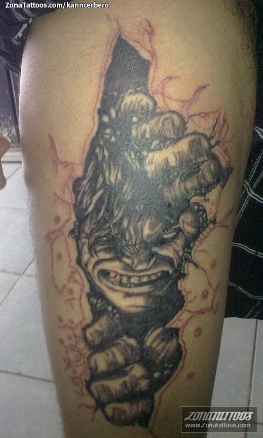 Tattoo photo Superheroes, The Hulk