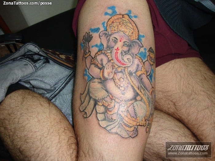 Tattoo photo Gods, Ganesha