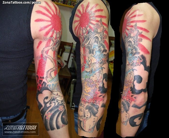 Foto de tatuaje Mangas, Orientales