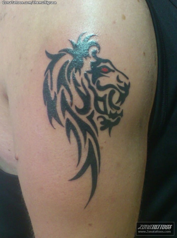 Tattoo photo Lions, Animals, Tribal