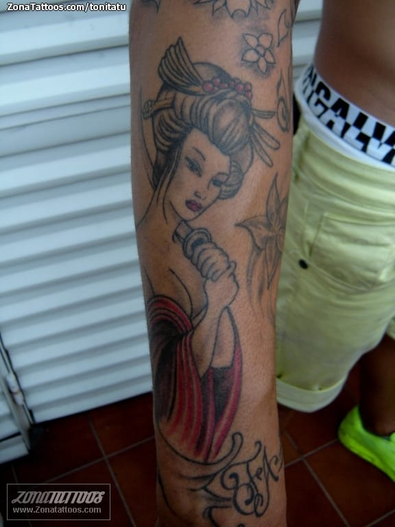 Foto de tatuaje Antebrazo, Geishas, Orientales