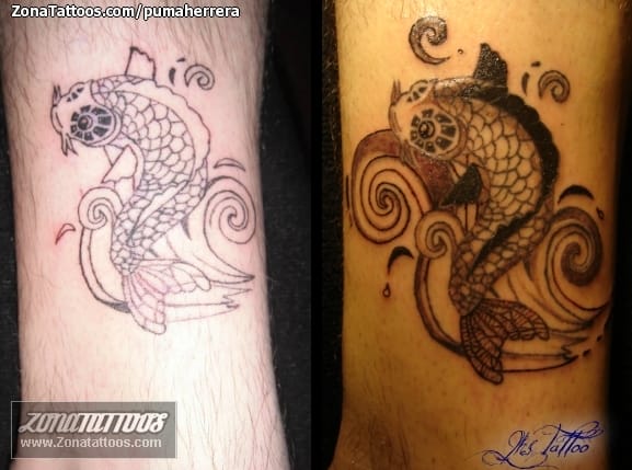 Tattoo photo Animals, Fish, Koi