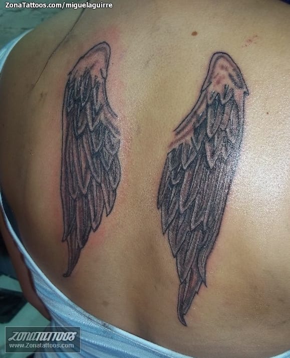 Tattoo photo Back, Wings