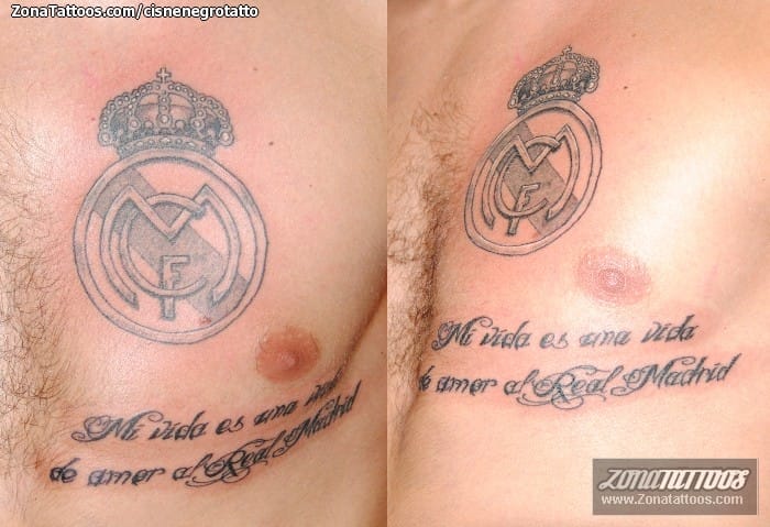 Foto de tatuaje Real Madrid, Escudos, Fútbol