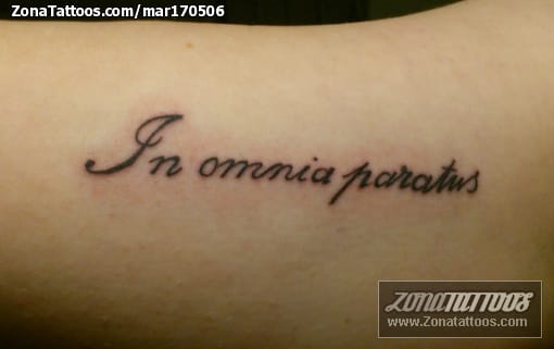 Tattoo photo Letters, Latin