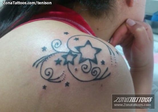 Foto de tatuaje Estrellas, Filigranas