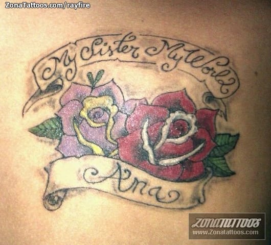 Tatuaje de Flores, Rosas