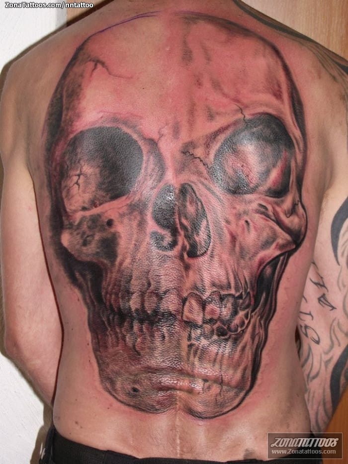 Foto de tatuaje Calaveras, Espalda