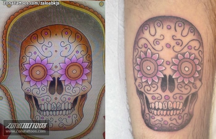 Foto de tatuaje Sugar Skull