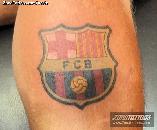 Tattoo photo Badges, FCB, Soccer-Football