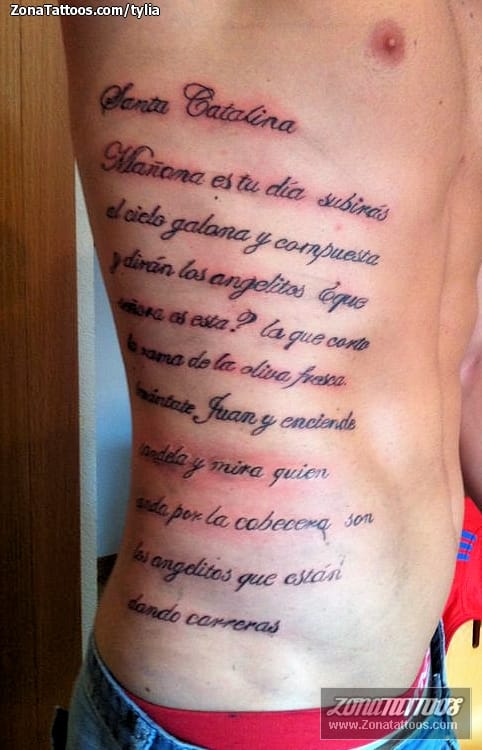 Foto de tatuaje Letras, Frases