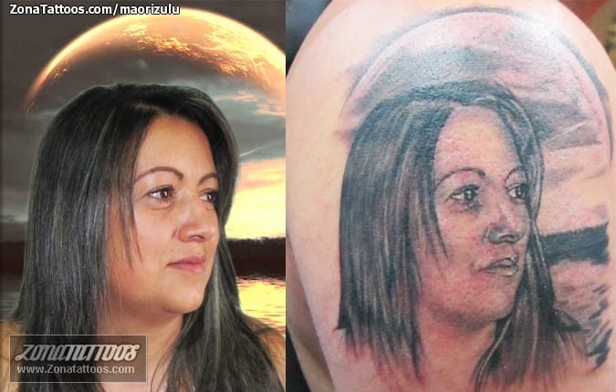 Foto de tatuaje Retratos, Rostros, Personas