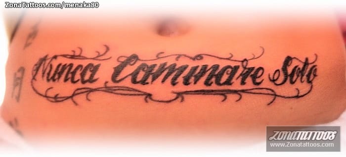 Foto de tatuaje Letras, Frases