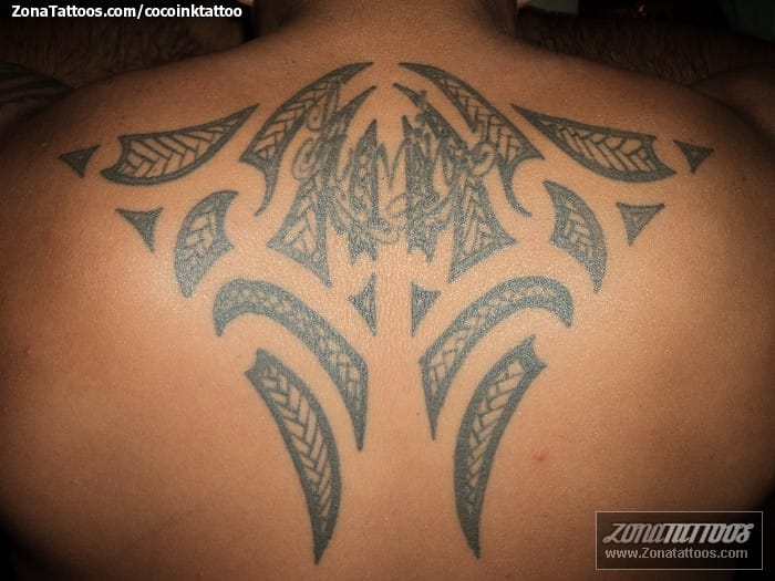 Tattoo photo Maori, Back