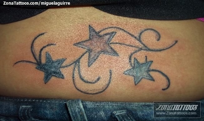 Foto de tatuaje Estrellas, Filigranas