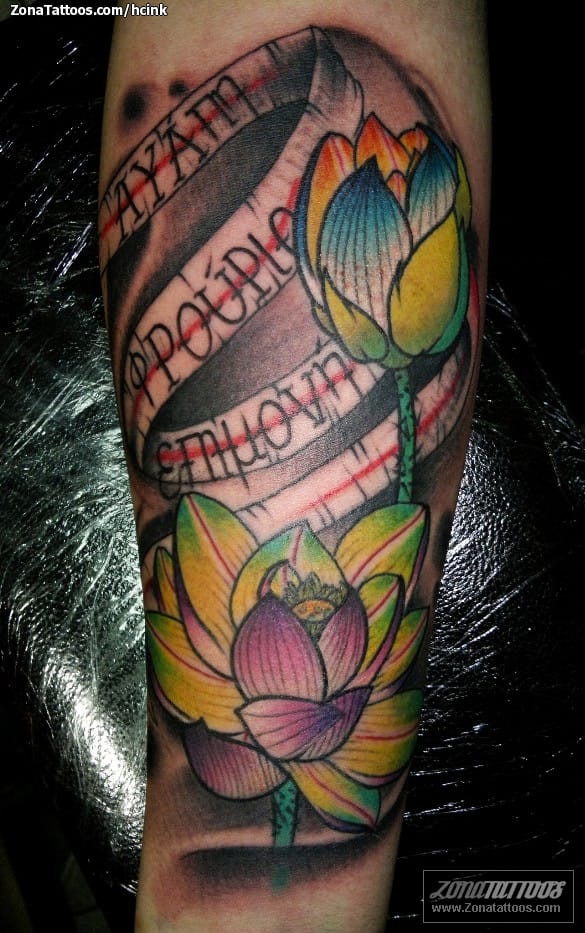 Foto de tatuaje Flores, Lotos