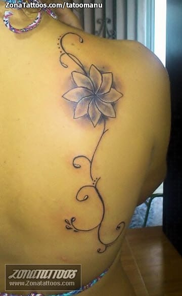 Foto de tatuaje Filigranas, Flores