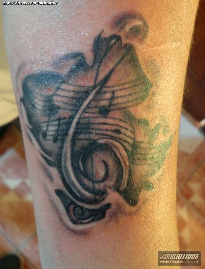 Aggregate more than 70 rose and music note tattoo best  thtantai2