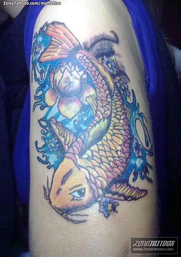 Foto de tatuaje Orientales, Peces, Koi