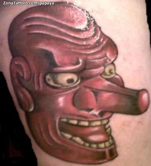 Foto de tatuaje Tengu, Demonios, Orientales