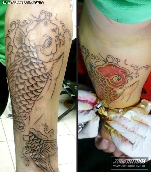 Tattoo photo Koi, Fish, Animals