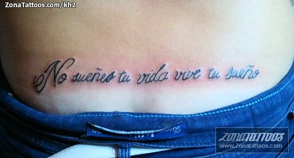 Foto de tatuaje Letras, Frases