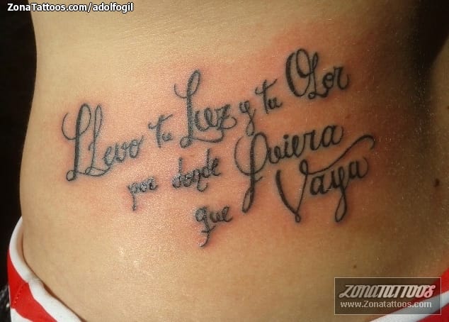 Foto de tatuaje Letras, Frases