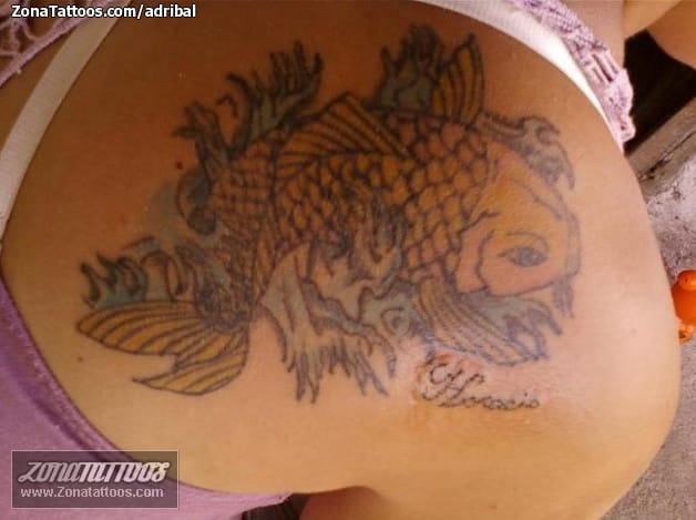 Foto de tatuaje Orientales, Peces, Koi