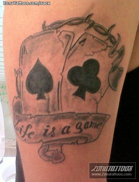 Foto de tatuaje Naipes, Poker