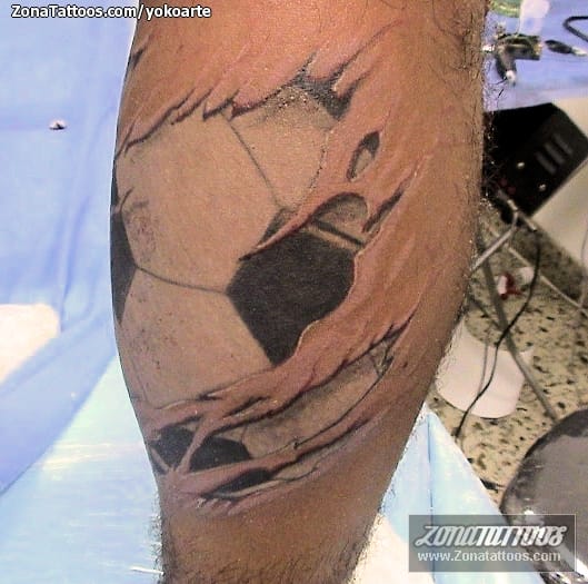 Foto de tatuaje Grietas, Fútbol, Deportes