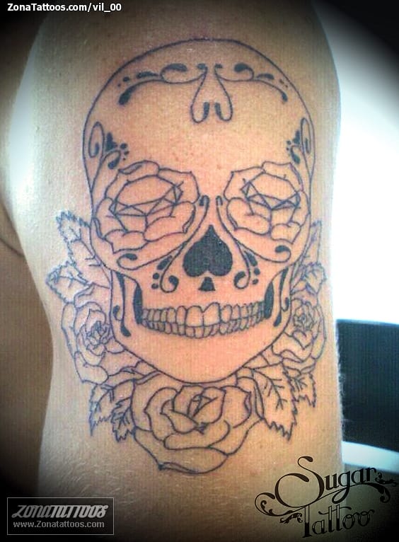 Foto de tatuaje Sugar Skull