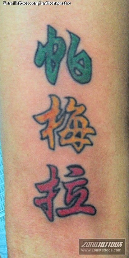 Foto de tatuaje Kanjis