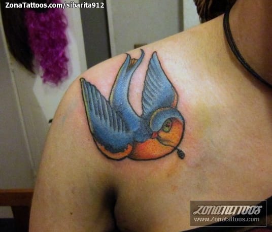 Tattoo photo Swallows, Birds, Animals