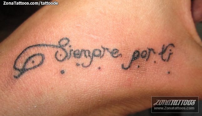 Foto de tatuaje Letras, Frases